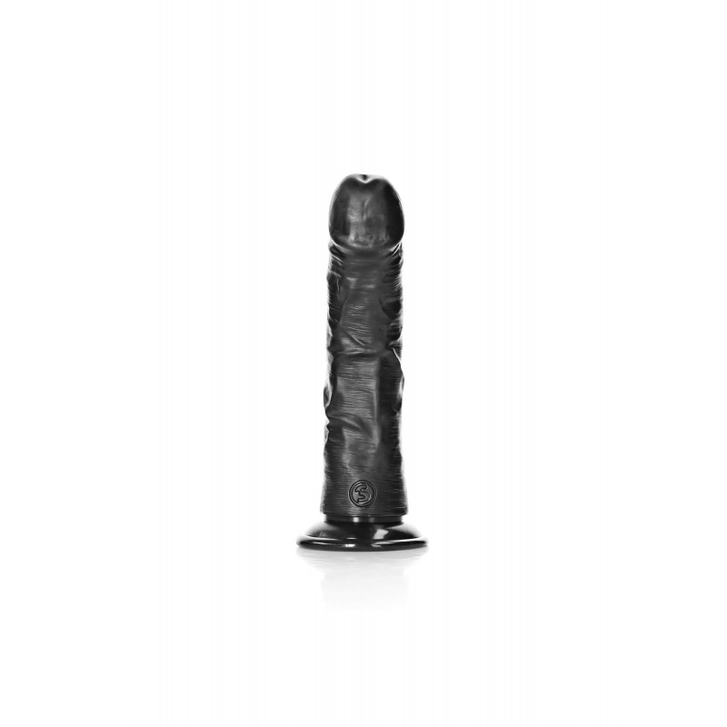 RealRock - tapadókorongos realisztikus dildó - 15,5cm (fekete) 81499 termék bemutató kép