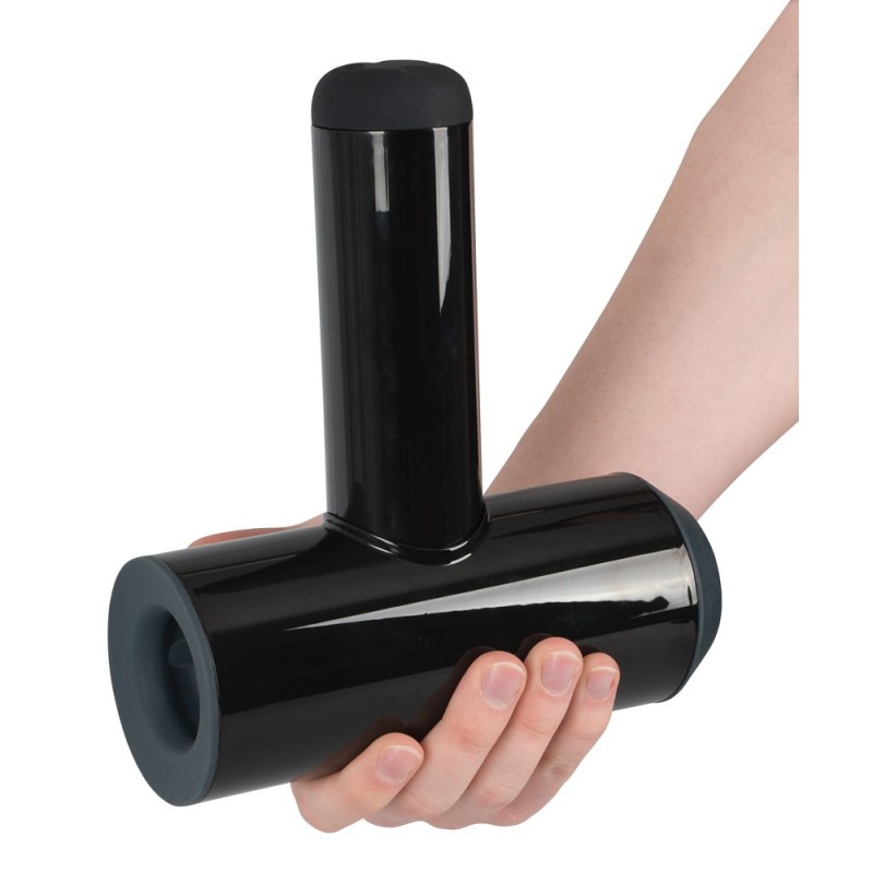 Rebel - akkus, fel-le mozgó, vibráló maszturbátor (fekete) 32927 termék bemutató kép