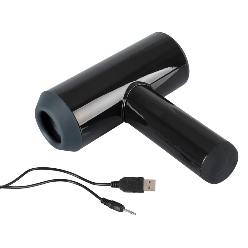 Rebel - akkus, fel-le mozgó, vibráló maszturbátor (fekete) 32928 termék bemutató kép