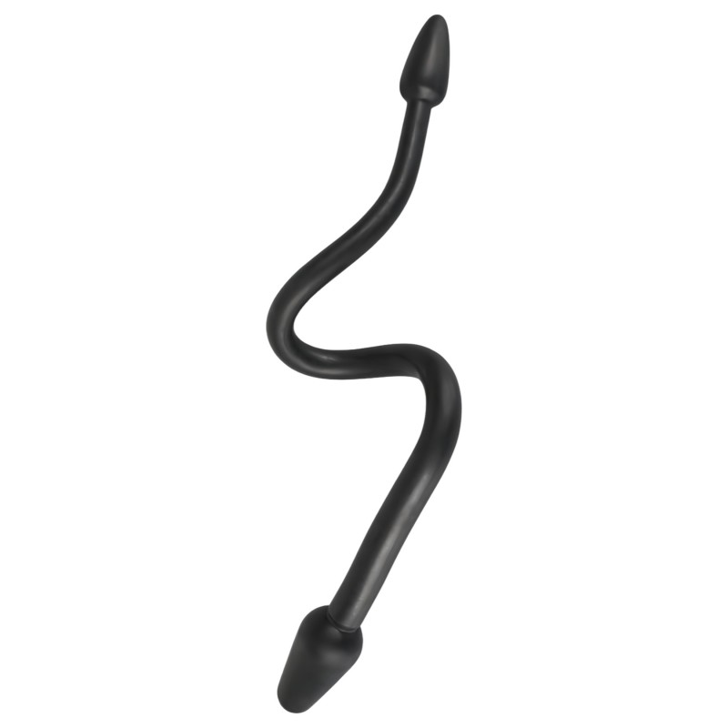 Rebel Double Plug - dupla kúp anál plug (fekete) 119138 termék bemutató kép