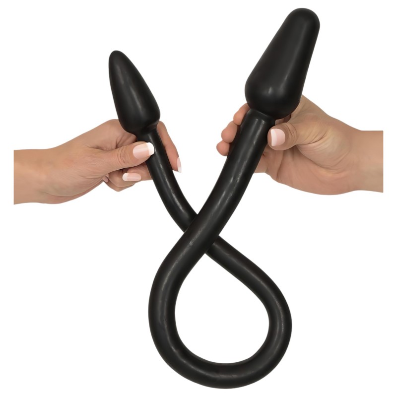 Rebel Double Plug - dupla kúp anál plug (fekete) 119140 termék bemutató kép
