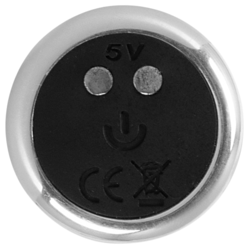 Rebel - fém prosztata vibrátor (ezüst) 123139 termék bemutató kép