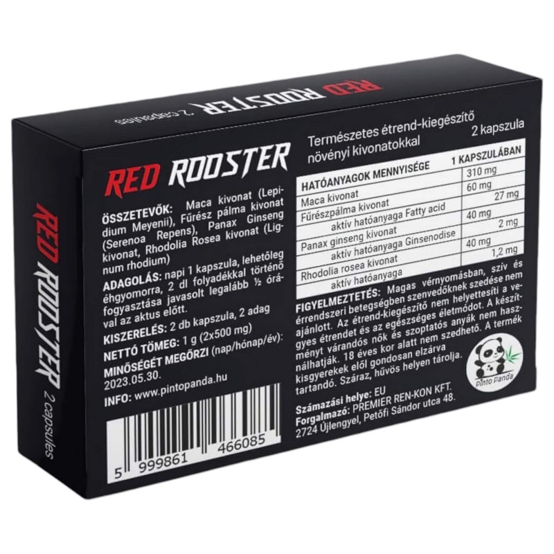 Red Rooster - természetes étrend-kiegészítő kapszula férfiaknak (2 db) 159013 termék bemutató kép