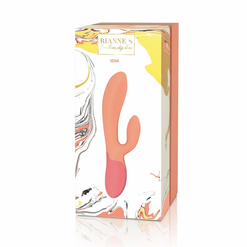 Rianne Essential Xena - akkus, melegítő vibrátor (barack-korall) 33280 termék bemutató kép