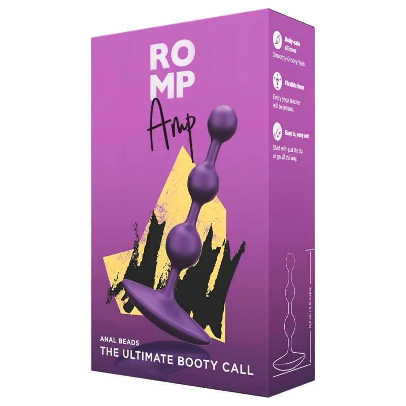 ROMP Amp - gyöngyös anál dildó (lila) 106244 termék bemutató kép