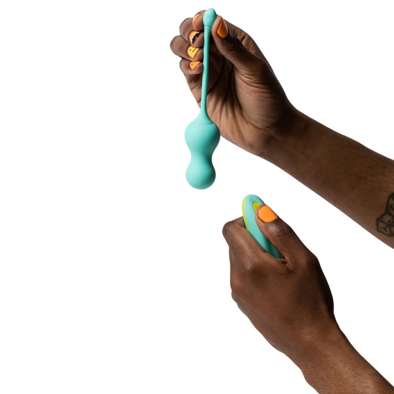 ROMP Cello - vibrációs gésagolyó távirányítóval (zöld) 126952 termék bemutató kép