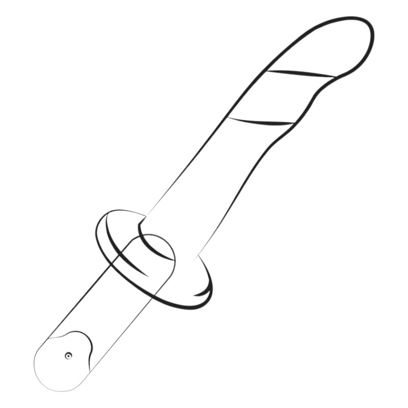 ROMP Dizi - rugalmas szilikon dildó (pink-narancs) 91506 termék bemutató kép