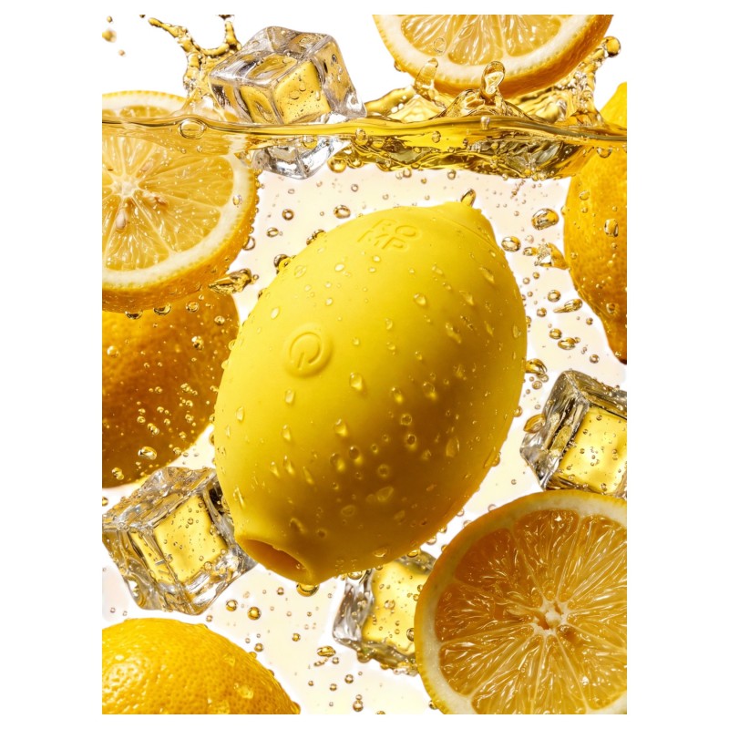 Romp Lemon Crush - citrom léghullámos csiklóizgató (sárga) 151669 termék bemutató kép