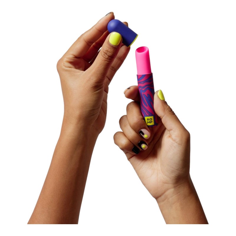 ROMP Lipstick - akkus léghullámos csiklóizgató (pink) 90329 termék bemutató kép