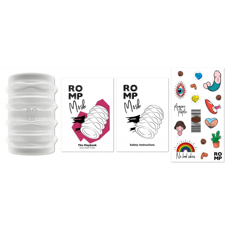 ROMP Mosh - flexibilis utazó maszturbátor (átlátszó) 76594 termék bemutató kép