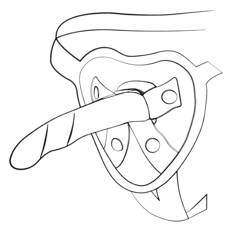 ROMP Piccolo - rugalmas szilikon dildó (kék-lila) 91498 termék bemutató kép