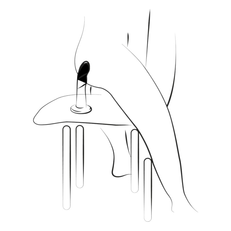 ROMP Piccolo - rugalmas szilikon dildó (kék-lila) 91500 termék bemutató kép