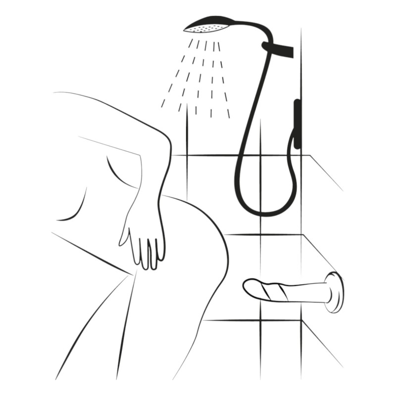 ROMP Piccolo - rugalmas szilikon dildó (kék-lila) 91501 termék bemutató kép