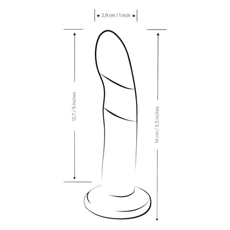 ROMP Piccolo - rugalmas szilikon dildó (kék-lila) 91502 termék bemutató kép