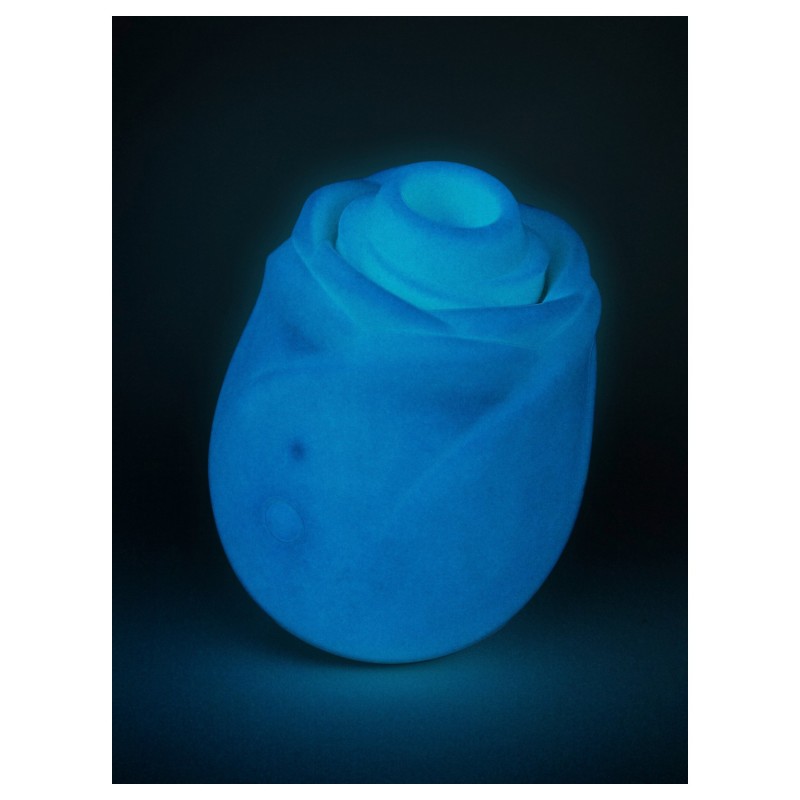 ROMP Rose Glow - léghullámos csiklóizgató (kék) 152070 termék bemutató kép