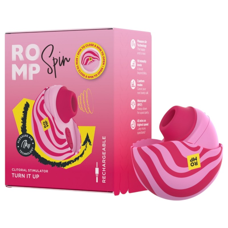 ROMP Spin - léghullámos csiklóizgató (rózsaszín) 152089 termék bemutató kép