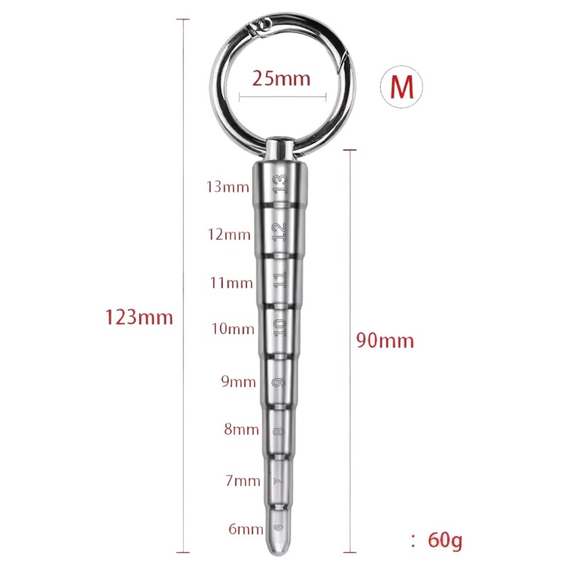 Rozsdamentes acél dilátor - M (ezüst) 121747 termék bemutató kép