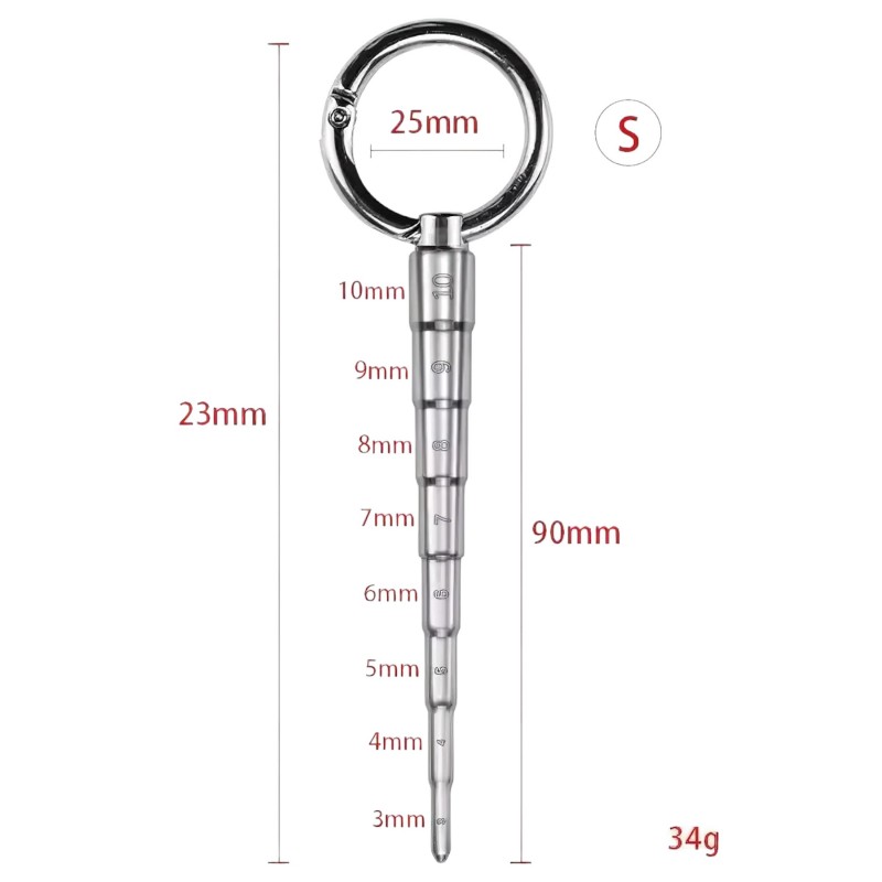 Rozsdamentes acél dilátor - S (ezüst) 121744 termék bemutató kép