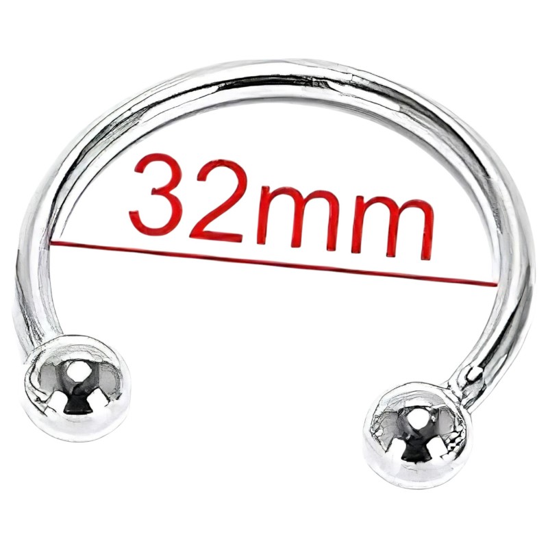 Rozsdamentes fém makkgyűrű - ejakuláció késleltetéshez (32 mm) 134300 termék bemutató kép
