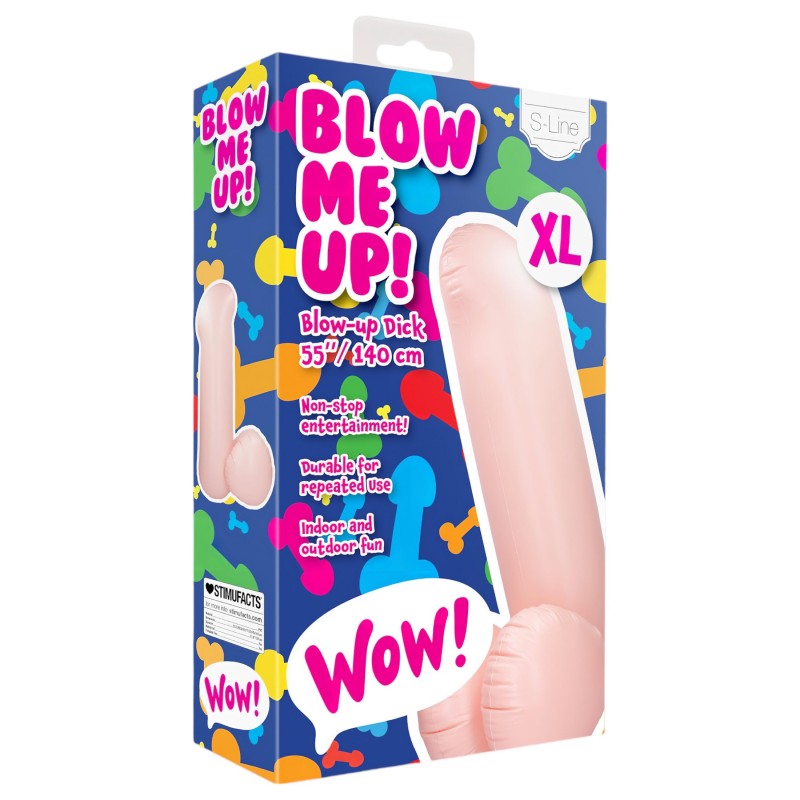 S-Line Blow Me Up - felfújható pénisz lufi lánybúcsúra (140 cm) 162151 termék bemutató kép
