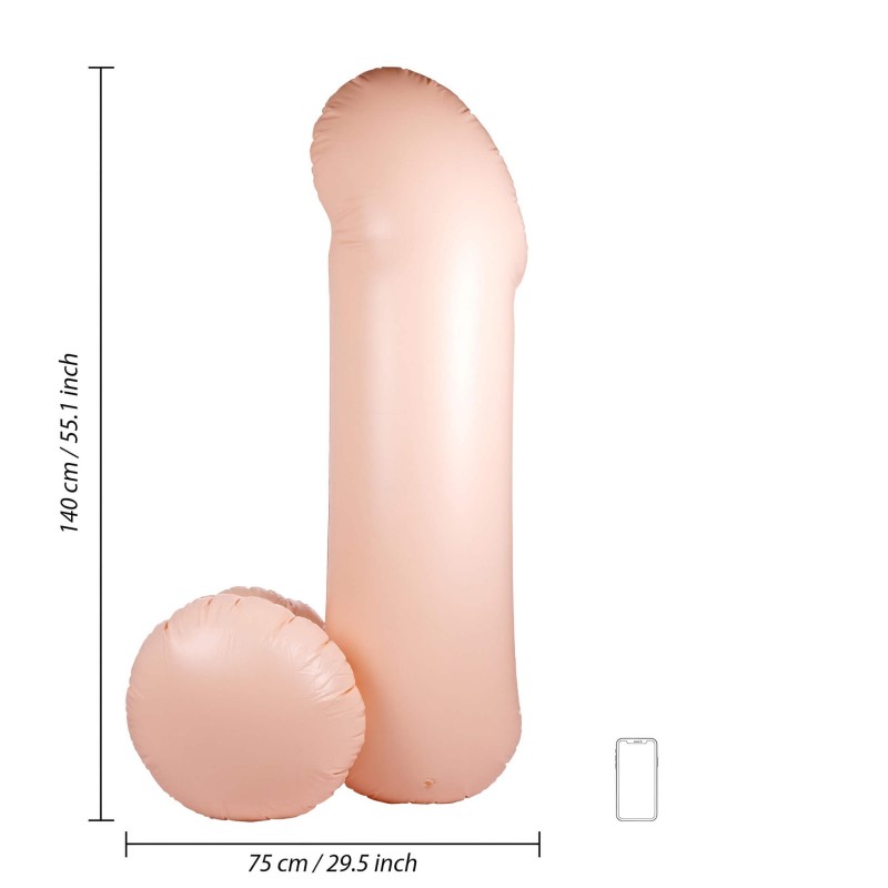 S-Line Blow Me Up - felfújható pénisz lufi lánybúcsúra (140 cm) 162157 termék bemutató kép