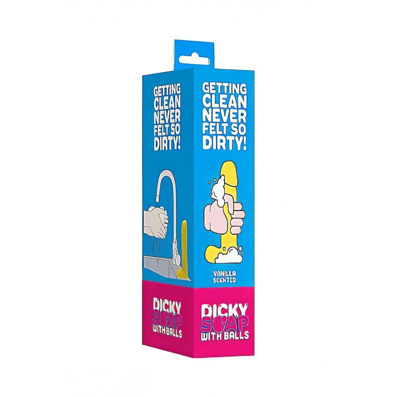 S-Line - Dicky - szappan pénisz herékkel - vanília (210g) 135556 termék bemutató kép