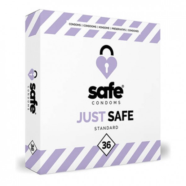 SAFE Just Safe - standard, vaníliás óvszer (36db)