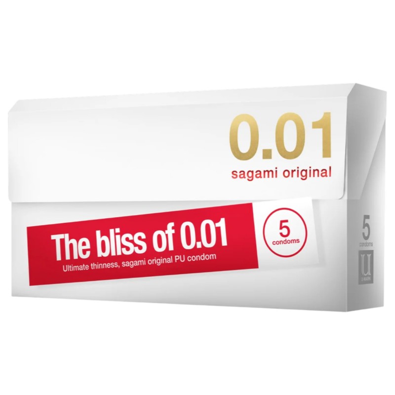 Sagami Original 0.01 - óvszer - 55 mm (5 db) 134358 termék bemutató kép