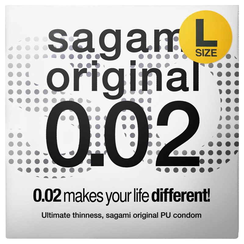 Sagami Original 0.02 L - ultravékony óvszer (58 mm, 1 db) 165322 termék bemutató kép