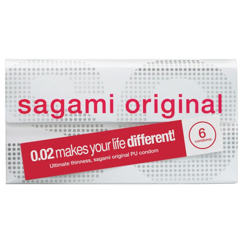 Sagami Original 0.02 - óvszer - 55 mm (6 db) 134349 termék bemutató kép