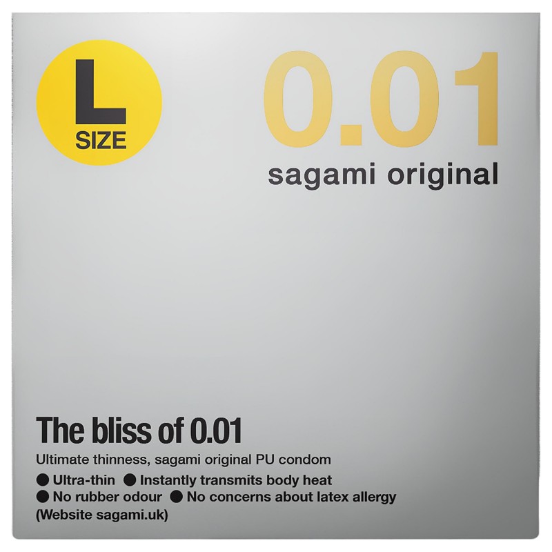 Sagami Original 0,01 L - óvszer - 58 mm (1 db) 134926 termék bemutató kép