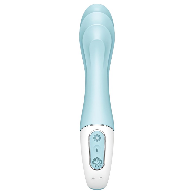 Satisfyer Air Pump Vibrator 5 - app-vezérelt pumpás vibrátor (kék) 165532 termék bemutató kép