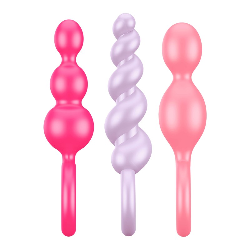 Satisfyer Booty Call - anál plug szett - színes (3 részes) 45531 termék bemutató kép