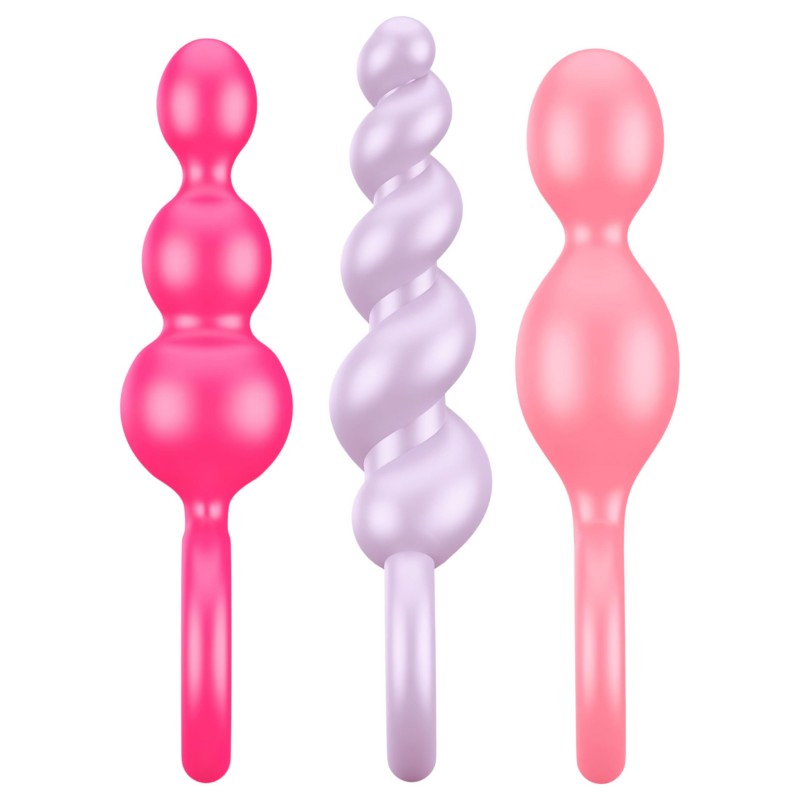 Satisfyer Booty Call - anál plug szett - színes (3 részes) 103749 termék bemutató kép