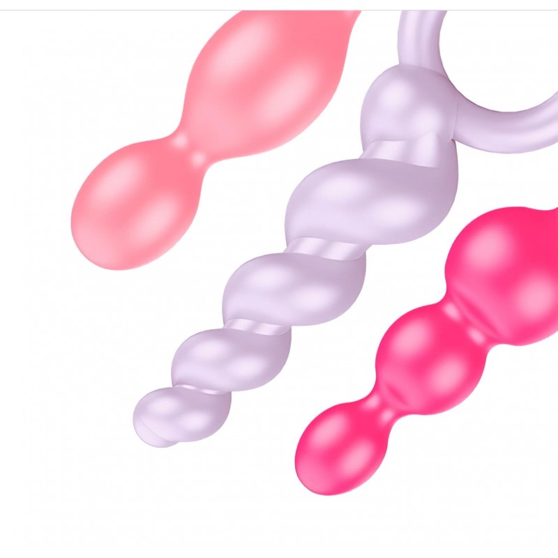 Satisfyer Booty Call - színes anál plug szett (3 részes) 158935 termék bemutató kép