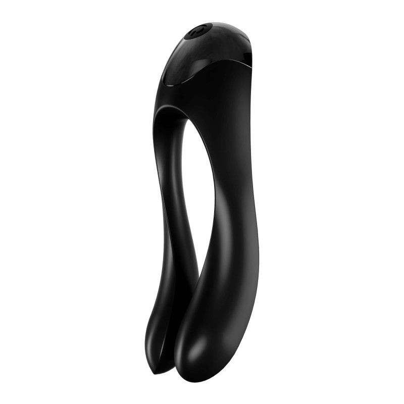 Satisfyer Candy Cane - akkus, vízálló kétágú vibrátor (fekete) 42468 termék bemutató kép