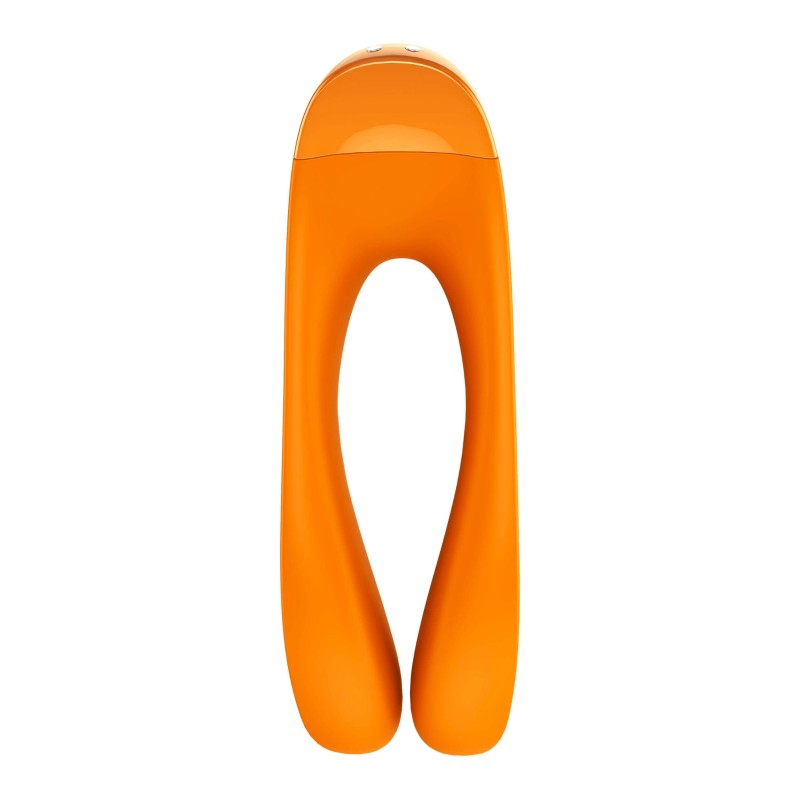 Satisfyer Candy Cane - akkus, vízálló kétágú vibrátor (narancs) 42464 termék bemutató kép
