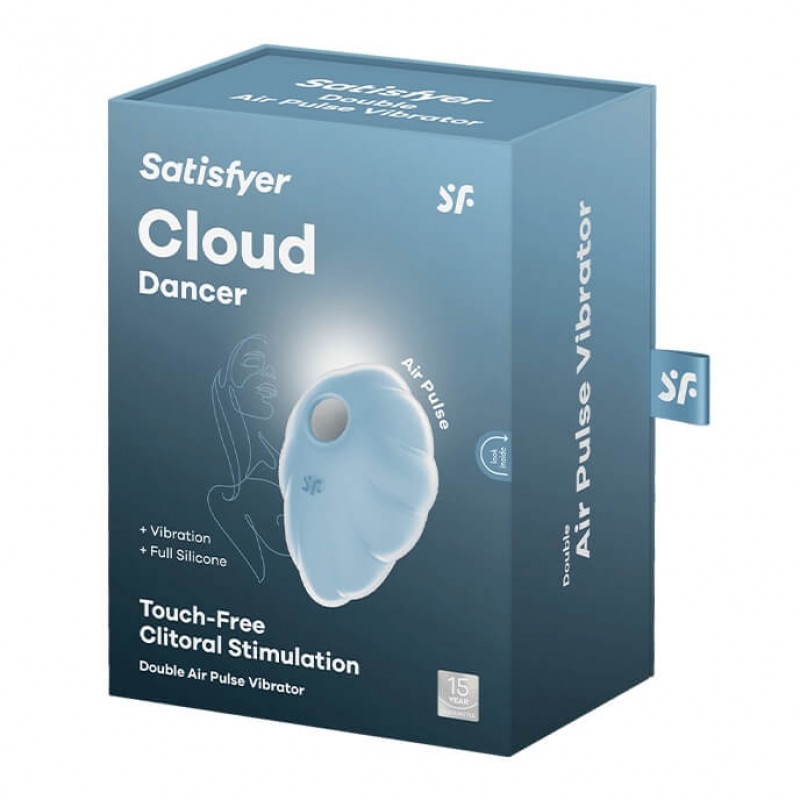 Satisfyer Cloud Dancer - akkus léghullámos csiklóizgató (kék) 84347 termék bemutató kép
