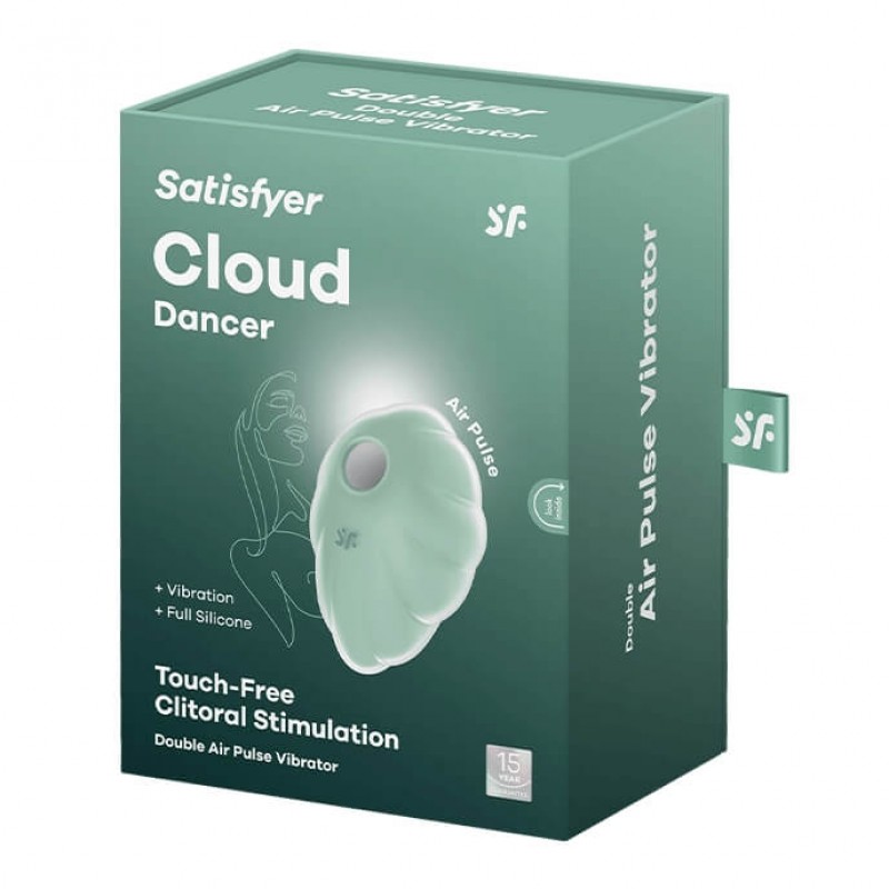 Satisfyer Cloud Dancer - akkus léghullámos csiklóizgató (menta) 84341 termék bemutató kép