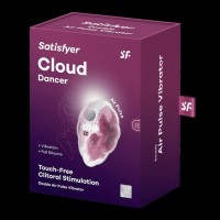 Satisfyer Cloud Dancer - akkus léghullámos csiklóizgató (pink-fehér) 84353 termék bemutató kép