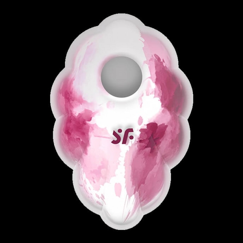 Satisfyer Cloud Dancer - akkus léghullámos csiklóizgató (pink-fehér) 84354 termék bemutató kép