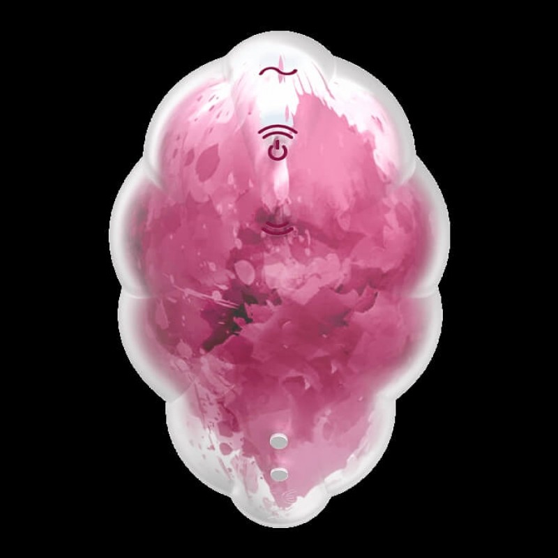 Satisfyer Cloud Dancer - akkus léghullámos csiklóizgató (pink-fehér) 84357 termék bemutató kép