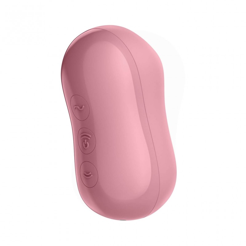 Satisfyer Cotton Candy - léghullámos csikló vibrátor (korall) 77064 termék bemutató kép