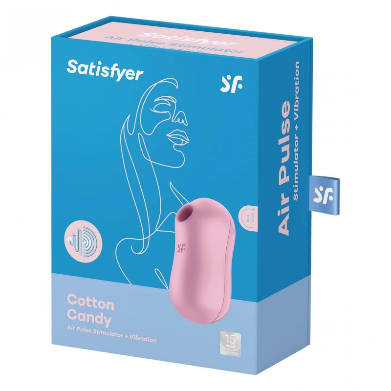 Satisfyer Cotton Candy - akkus léghullámos csikló vibrátor (lila) 76747 termék bemutató kép