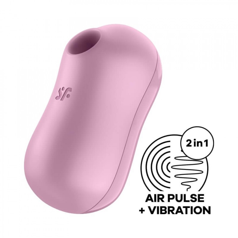 Satisfyer Cotton Candy - akkus léghullámos csikló vibrátor (lila) 76751 termék bemutató kép