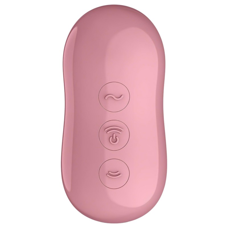 Satisfyer Cotton Candy - léghullámos csikló vibrátor (korall) 117048 termék bemutató kép