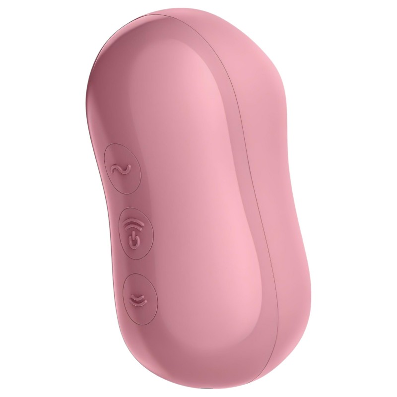 Satisfyer Cotton Candy - léghullámos csikló vibrátor (korall) 100508 termék bemutató kép