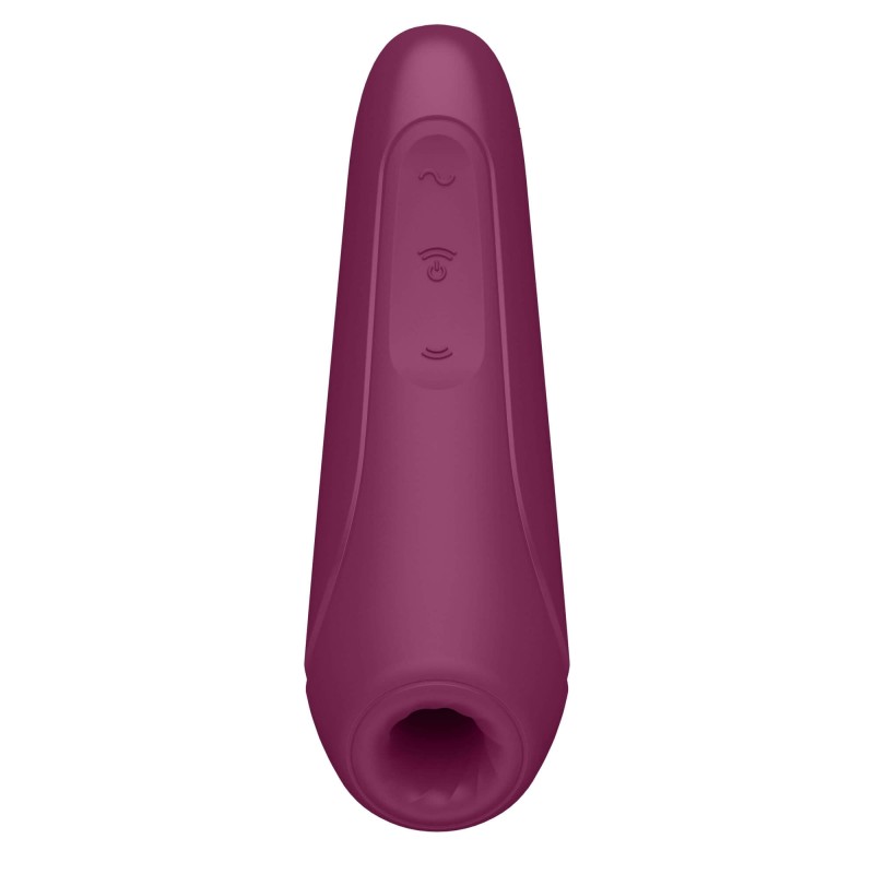 Satisfyer Curvy 1+ - okos léghullámos csiklóizgató (vörös) 80998 termék bemutató kép