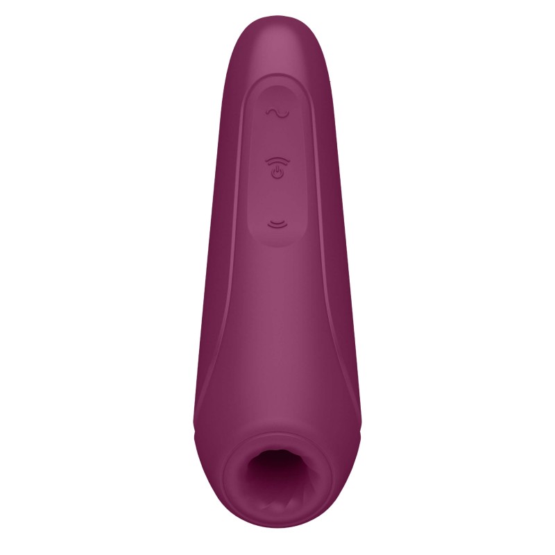 Satisfyer Curvy 1+ - okos léghullámos csiklóizgató (piros) 57278 termék bemutató kép