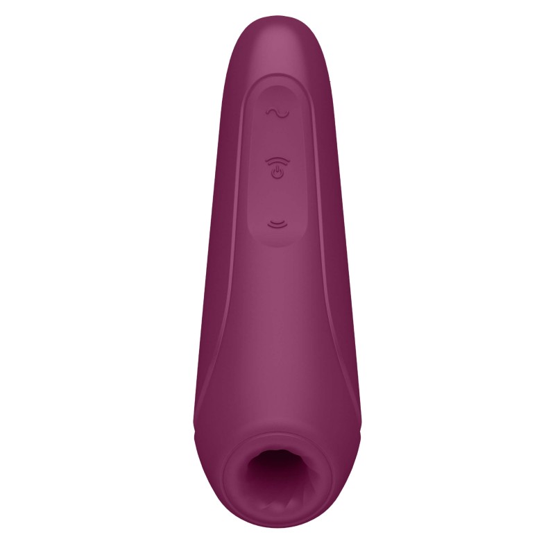 Satisfyer Curvy 1+ - okos léghullámos csiklóizgató (vörös) 57278 termék bemutató kép